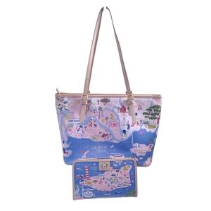 Spartina 449 Greetings From South Carolina Tote Bag & Wallet Set